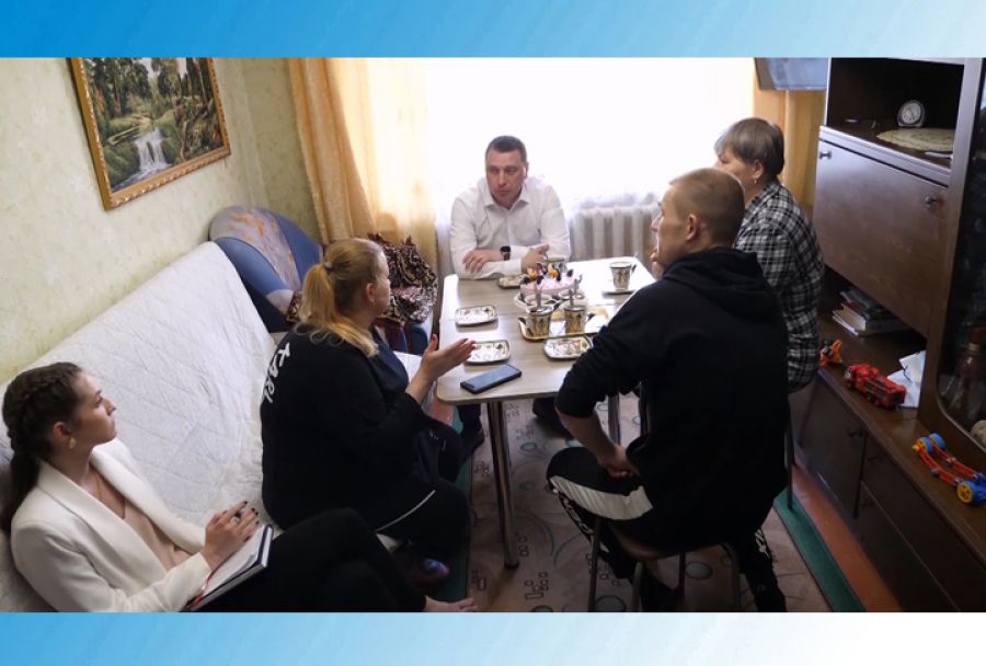 Дмитрий Акулов посетил семью мобилизованного