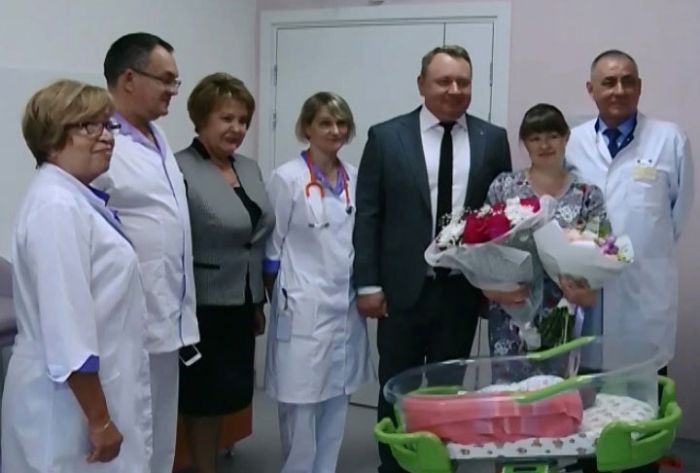 В новом перинатальном центре появился на свет тысячный ребенок