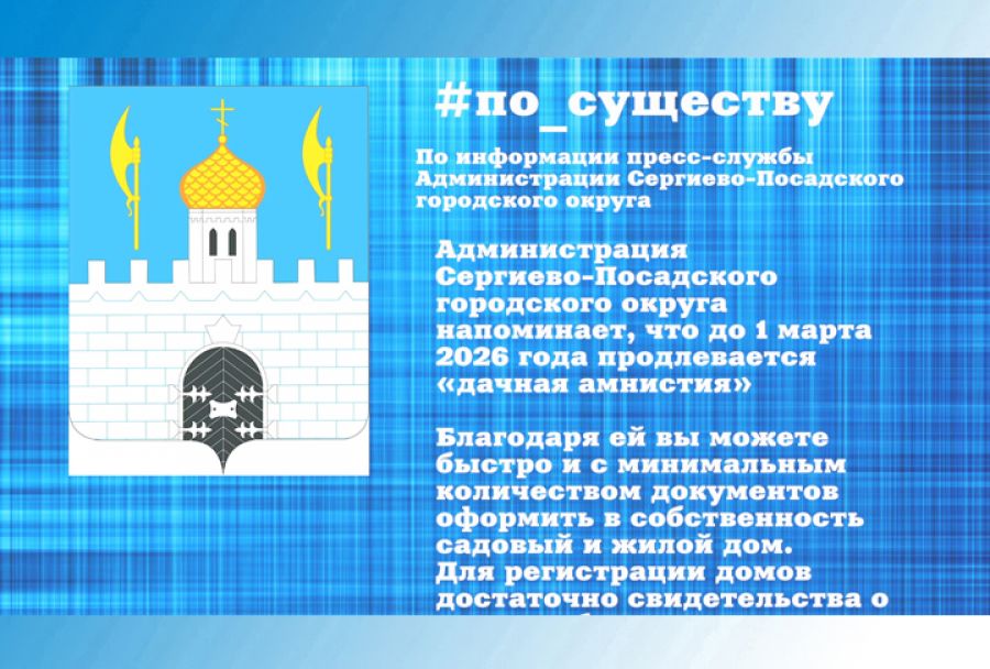 По существу. Дачная амнистия