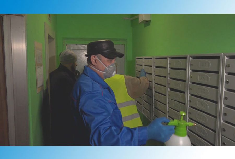 Дезинфекция подъездов проводится в Подмосковье