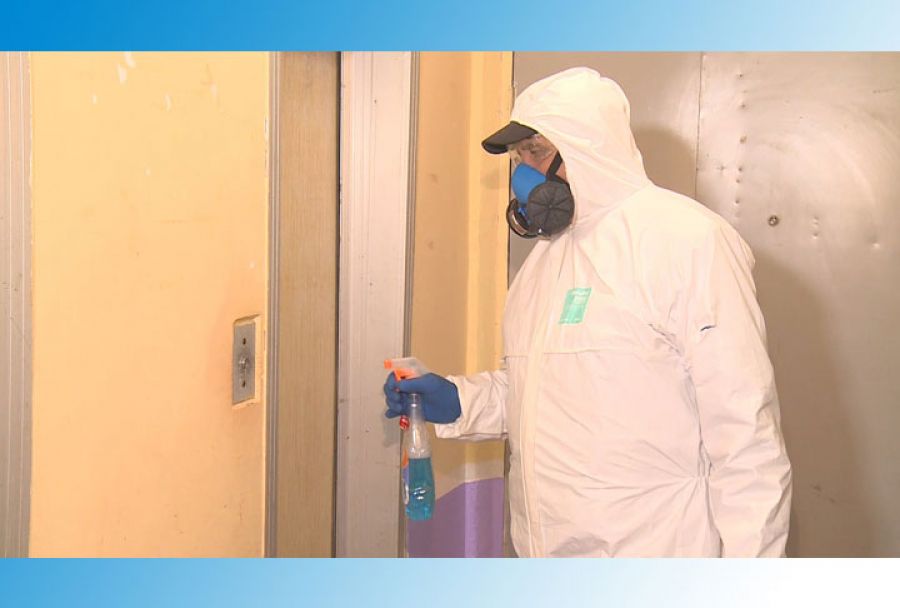 А ваш подъезд дезинфицируют?