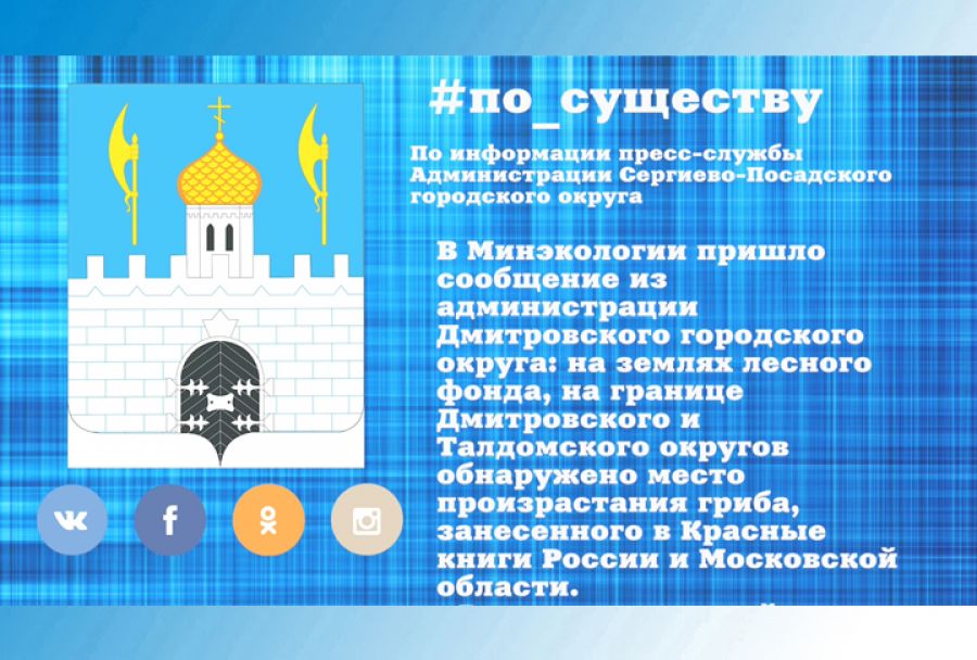 По существу. В Подмосковье впервые обнаружены краснокнижные грибы
