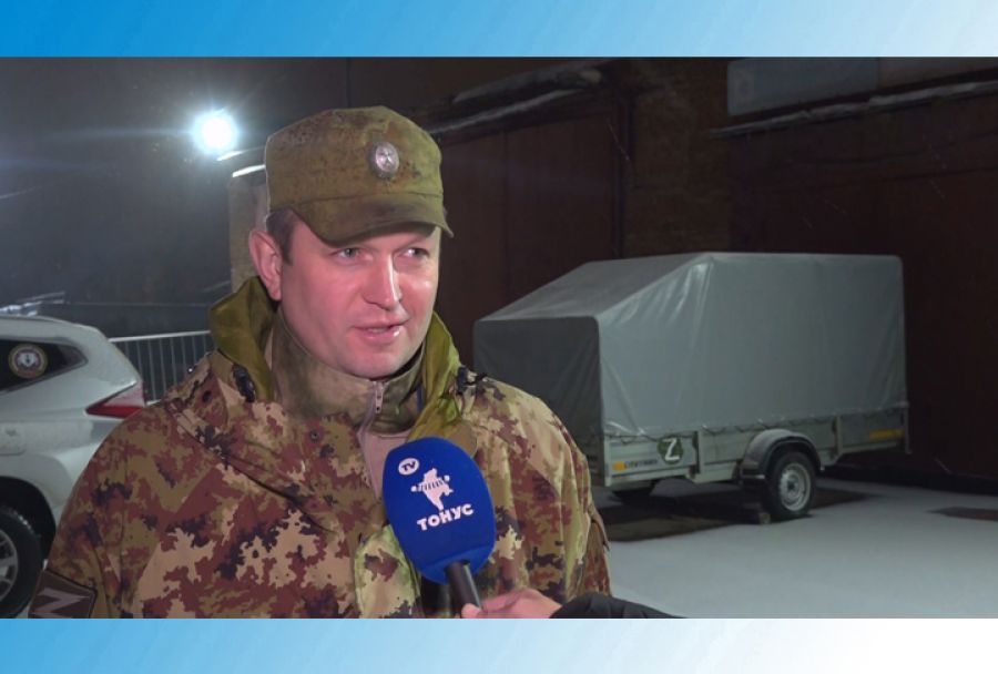 Посадский доброволец Денис Ахромкин отправился в путь