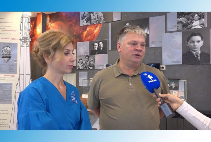 Теледесант &quot;Братины&quot; в музее космонавта Валерия Быковского
