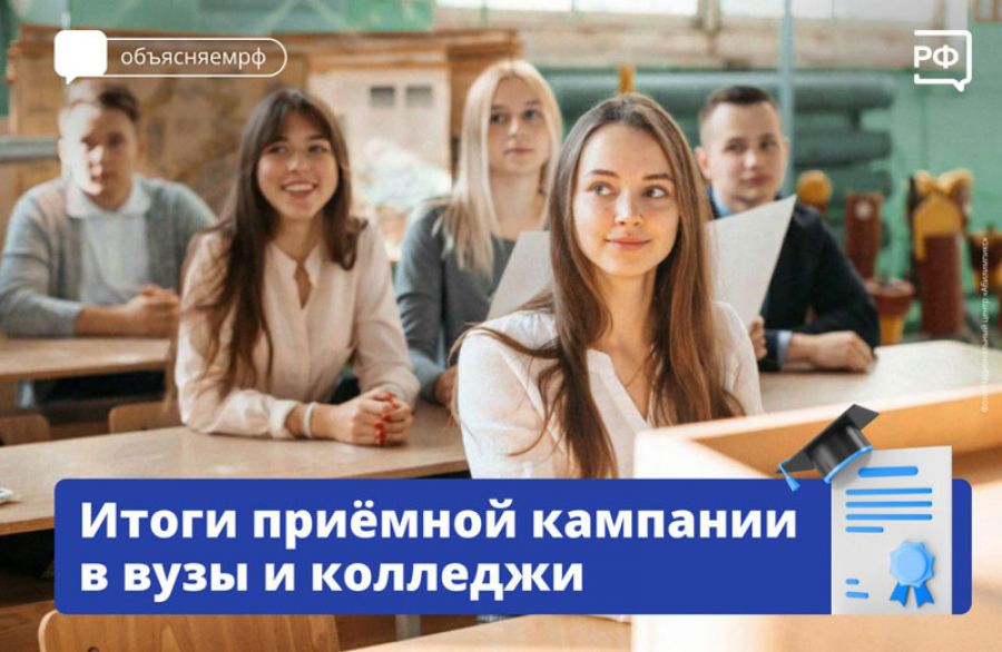 Итоги приёмной кампании в ВУЗы и колледжи