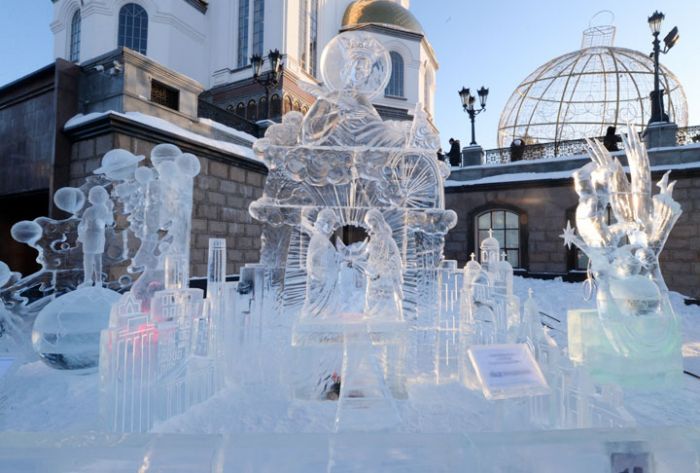 Сергиевопосадец занял третье место на Международном фестивале ледовой скульптуры