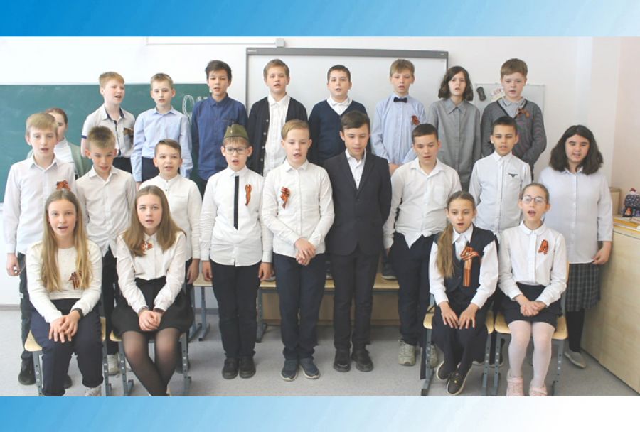 Фестиваль военной песни в средней школе №11. 5 «Б» класс
