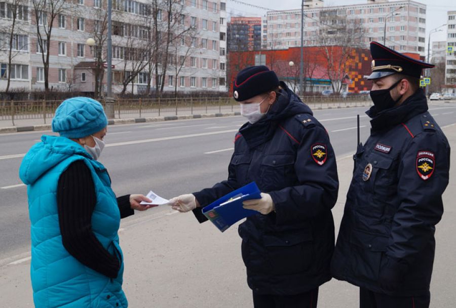 В Сергиевом Посаде сотрудники полиции провели профилактические беседы с жителями округа