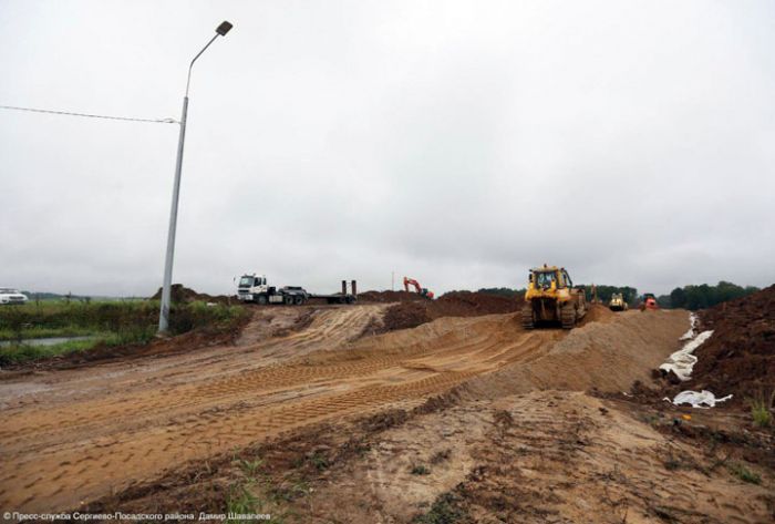 В Сергиево-Посадском городском округе началось строительство новой дороги