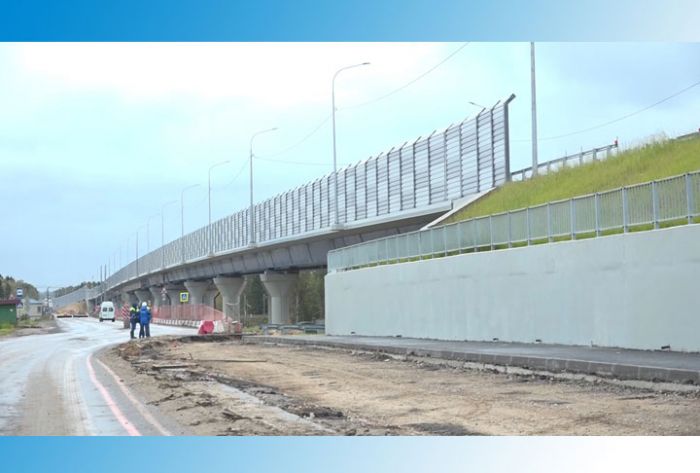 По новому путепроводу запустили движение автотранспорта