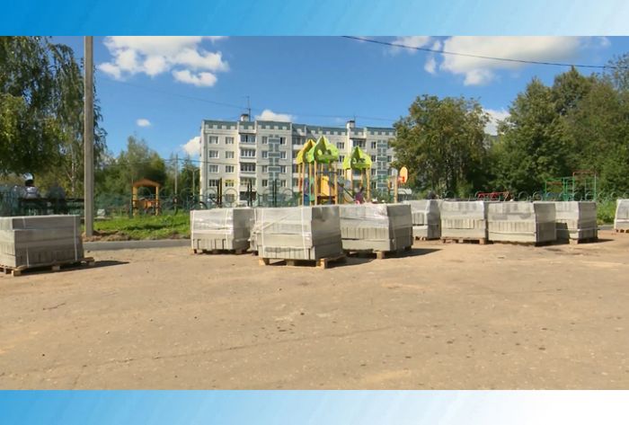 Новый асфальт во дворах на ПМК