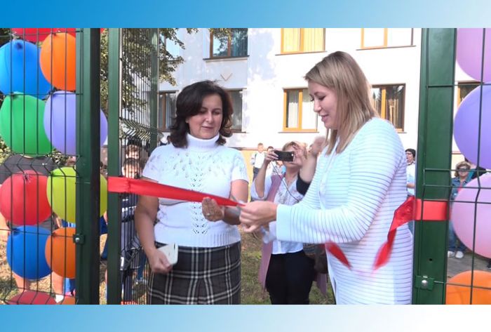 В школе-интернате им. преподобного Сергия Радонежского открылась спортплощадка